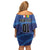 Custom Central African Republic Football Family Matching Off Shoulder Short Dress and Hawaiian Shirt Go Les Fauves - Wonder Print Shop