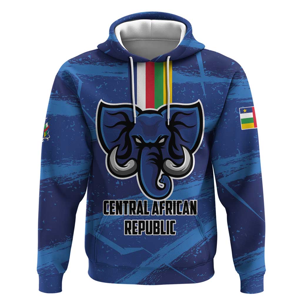 Custom Central African Republic Football Hoodie Go Les Fauves - Wonder Print Shop