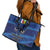 Central African Republic Football Leather Tote Bag Go Les Fauves - Wonder Print Shop