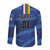 Custom Central African Republic Football Long Sleeve Button Shirt Go Les Fauves - Wonder Print Shop