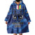 Custom Central African Republic Football Wearable Blanket Hoodie Go Les Fauves - Wonder Print Shop