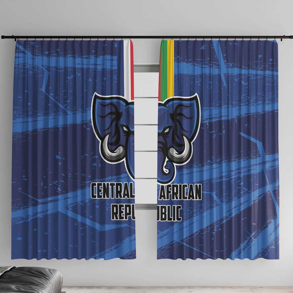 Central African Republic Football Window Curtain Go Les Fauves - Wonder Print Shop