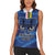 Custom Central African Republic Football Women Sleeveless Polo Shirt Go Les Fauves - Wonder Print Shop