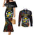 Personalized Central African Republic Couples Matching Mermaid Dress and Long Sleeve Button Shirt Protea African Pattern