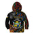 Personalized Central African Republic Kid Hoodie Protea African Pattern - Wonder Print Shop