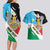 Personalized South Sudan Couples Matching Long Sleeve Bodycon Dress and Hawaiian Shirt Grunge Flag Style - Wonder Print Shop