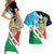 Personalized South Sudan Couples Matching Short Sleeve Bodycon Dress and Hawaiian Shirt Grunge Flag Style - Wonder Print Shop