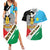 Personalized South Sudan Couples Matching Summer Maxi Dress and Hawaiian Shirt Grunge Flag Style - Wonder Print Shop