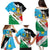 Personalized South Sudan Family Matching Puletasi and Hawaiian Shirt Grunge Flag Style - Wonder Print Shop