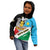 Personalized South Sudan Kid Hoodie Grunge Flag Style - Wonder Print Shop