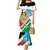 Personalized South Sudan Mermaid Dress Grunge Flag Style - Wonder Print Shop