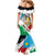 Personalized South Sudan Mermaid Dress Grunge Flag Style - Wonder Print Shop