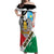 Personalized South Sudan Off Shoulder Maxi Dress Grunge Flag Style - Wonder Print Shop