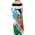 Personalized South Sudan Off Shoulder Maxi Dress Grunge Flag Style - Wonder Print Shop