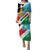 Personalized South Sudan Puletasi Grunge Flag Style - Wonder Print Shop