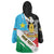 Personalized South Sudan Wearable Blanket Hoodie Grunge Flag Style - Wonder Print Shop