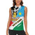 Personalized South Sudan Women Sleeveless Polo Shirt Grunge Flag Style - Wonder Print Shop