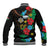 South Sudan Baseball Jacket Hibiscus Floral African Pattern - Wonder Print Shop