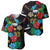 South Sudan Baseball Jersey Hibiscus Floral African Pattern - Wonder Print Shop