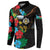 South Sudan Button Sweatshirt Hibiscus Floral African Pattern - Wonder Print Shop