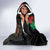 South Sudan Hooded Blanket Hibiscus Floral African Pattern