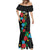 South Sudan Mermaid Dress Hibiscus Floral African Pattern - Wonder Print Shop