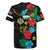 South Sudan Rugby Jersey Hibiscus Floral African Pattern - Wonder Print Shop