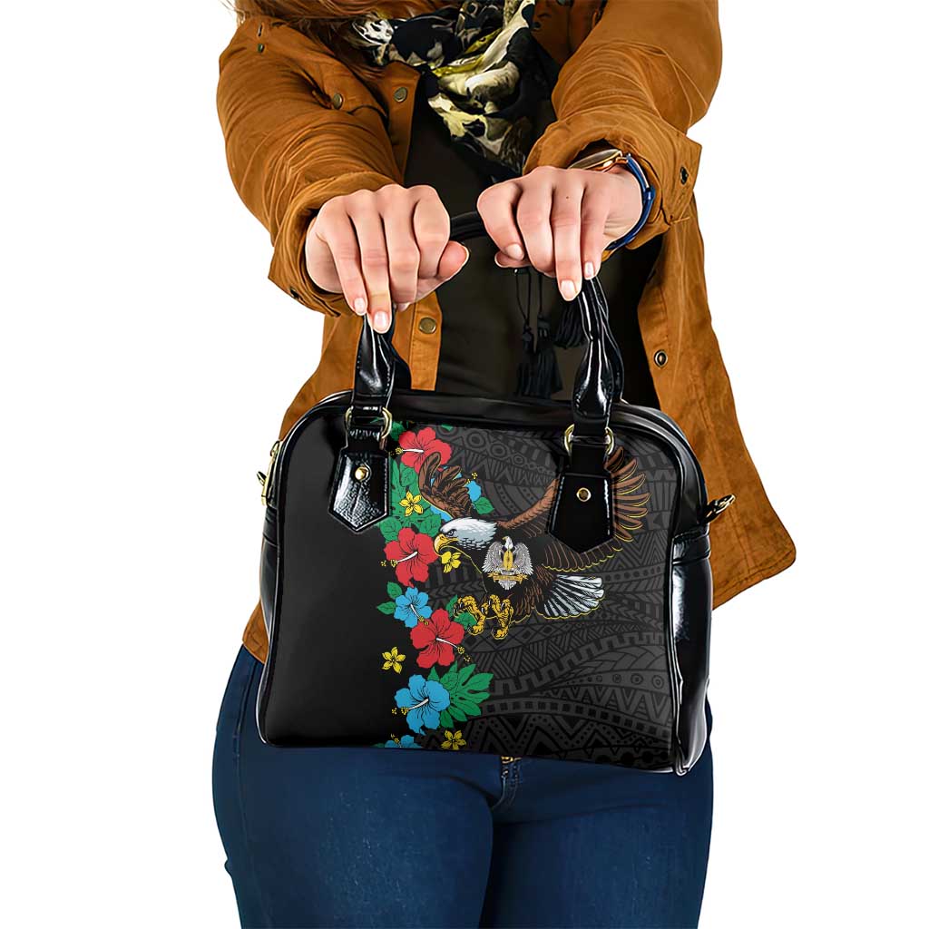 South Sudan Shoulder Handbag Hibiscus Floral African Pattern