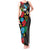 South Sudan Tank Maxi Dress Hibiscus Floral African Pattern - Wonder Print Shop