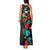 South Sudan Tank Maxi Dress Hibiscus Floral African Pattern - Wonder Print Shop