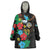 South Sudan Wearable Blanket Hoodie Hibiscus Floral African Pattern - Wonder Print Shop