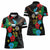 South Sudan Women Polo Shirt Hibiscus Floral African Pattern - Wonder Print Shop