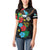 South Sudan Women Polo Shirt Hibiscus Floral African Pattern - Wonder Print Shop