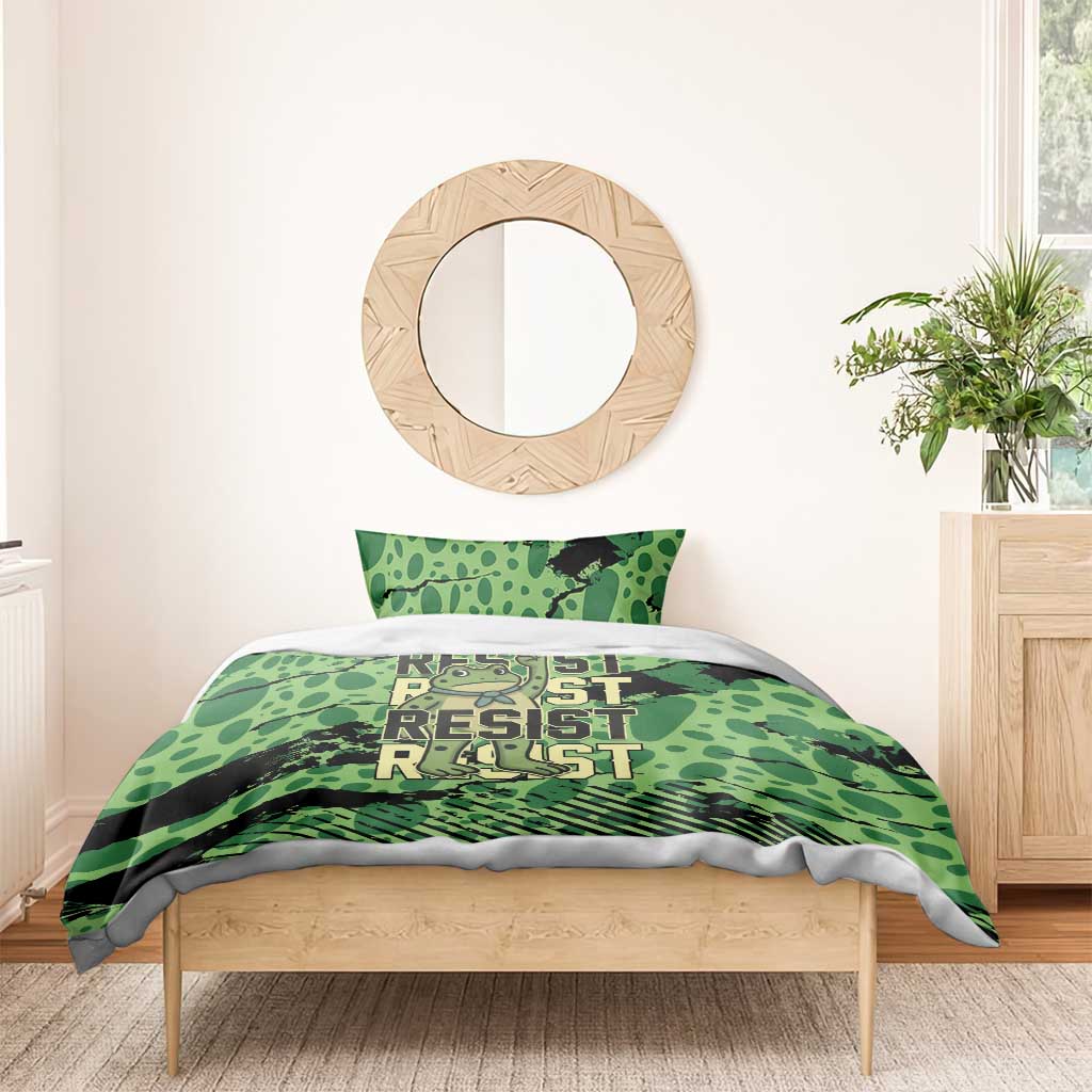 Portland Frog Protest Bedding Set Only You Can Prevent Fascism - Wonder Print Shop