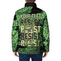 Personalized Portland Frog Protest Padded Jacket Only You Can Prevent Fascism - Wonder Print Shop