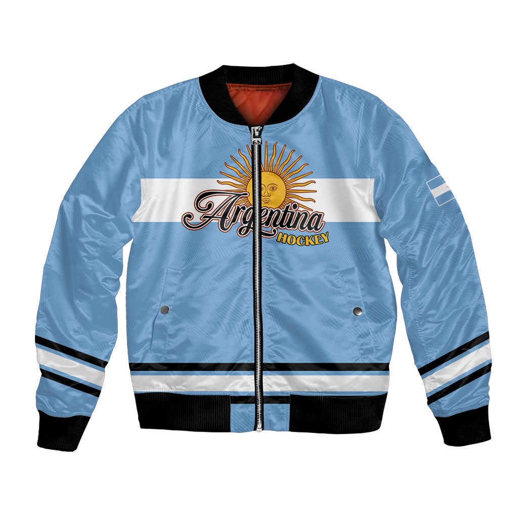 Custom Hockey Argentina Bomber Jacket Los Leones Go Champions