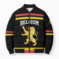 Custom Hockey Belgium Bomber Puffer Jacket Go Champions