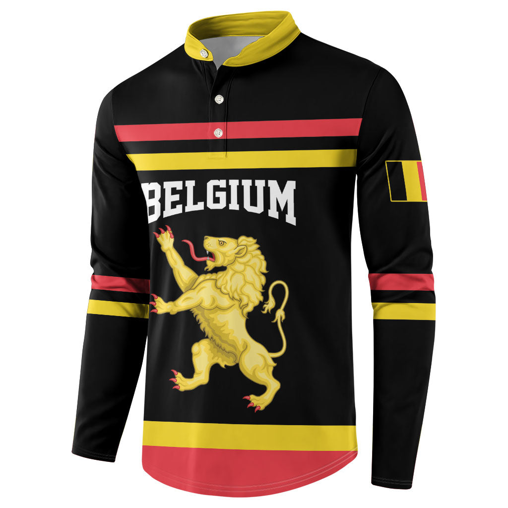 Custom Hockey Belgium Button Sweatshirt Go Champions