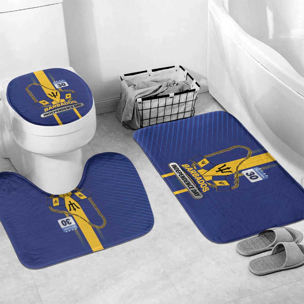 Barbados 30th November Bathroom Set Independence Day Flag Map - Wonder Print Shop
