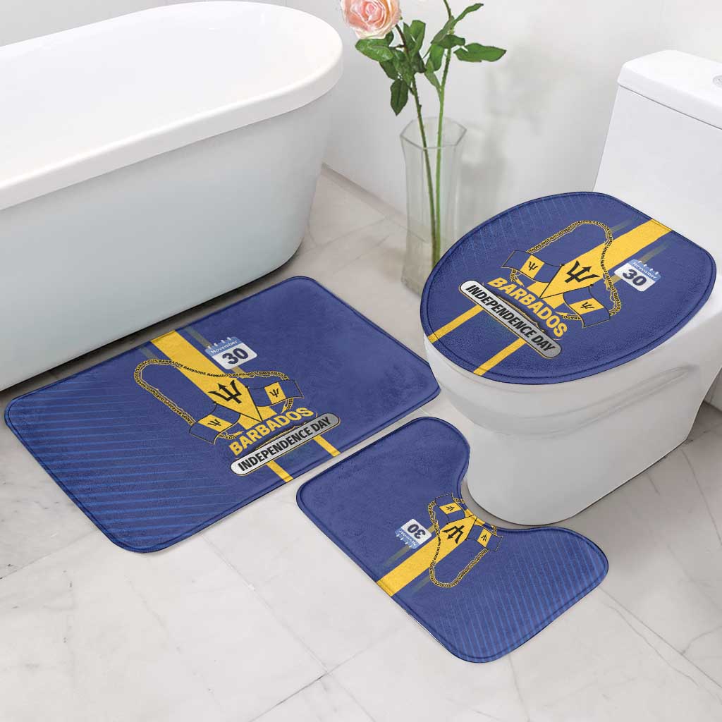 Barbados 30th November Bathroom Set Independence Day Flag Map - Wonder Print Shop