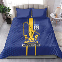 Barbados 30th November Bedding Set Independence Day Flag Map - Wonder Print Shop