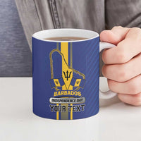Personalized Barbados 30th November Ceramic Mug Independence Day Flag Map - Wonder Print Shop