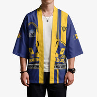 Personalized Barbados 30th November Kimono Independence Day Flag Map - Wonder Print Shop