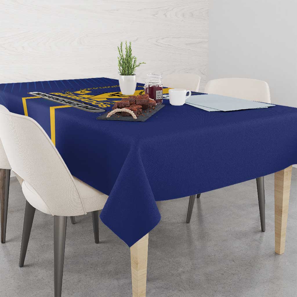 Barbados 30th November Tablecloth Independence Day Flag Map - Wonder Print Shop