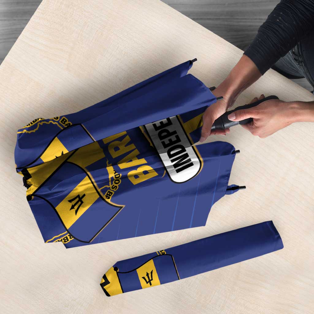 Barbados 30th November Umbrella Independence Day Flag Map - Wonder Print Shop