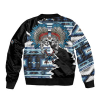 Native American Chief Skull With Axe Bomber Jacket - Wonder Print Shop