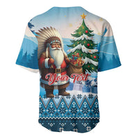 Personalized Native American Santa Claus Baseball Jersey Merry Christmas - Wonder Print Shop