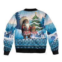 Personalized Native American Santa Claus Bomber Jacket Merry Christmas - Wonder Print Shop
