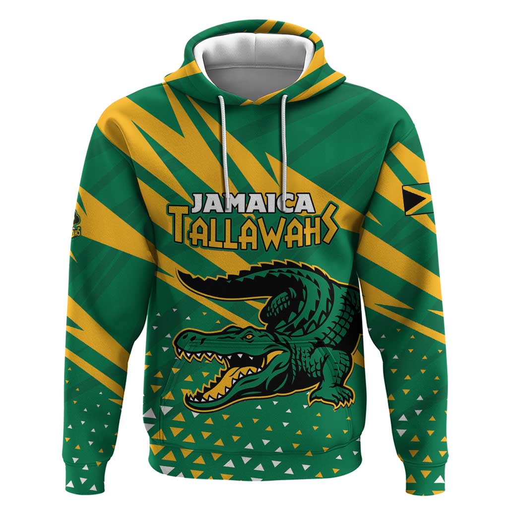 Custom Jamaica Cricket Tallawahs Hoodie Fi Wi Tallawahs Champions - Wonder Print Shop