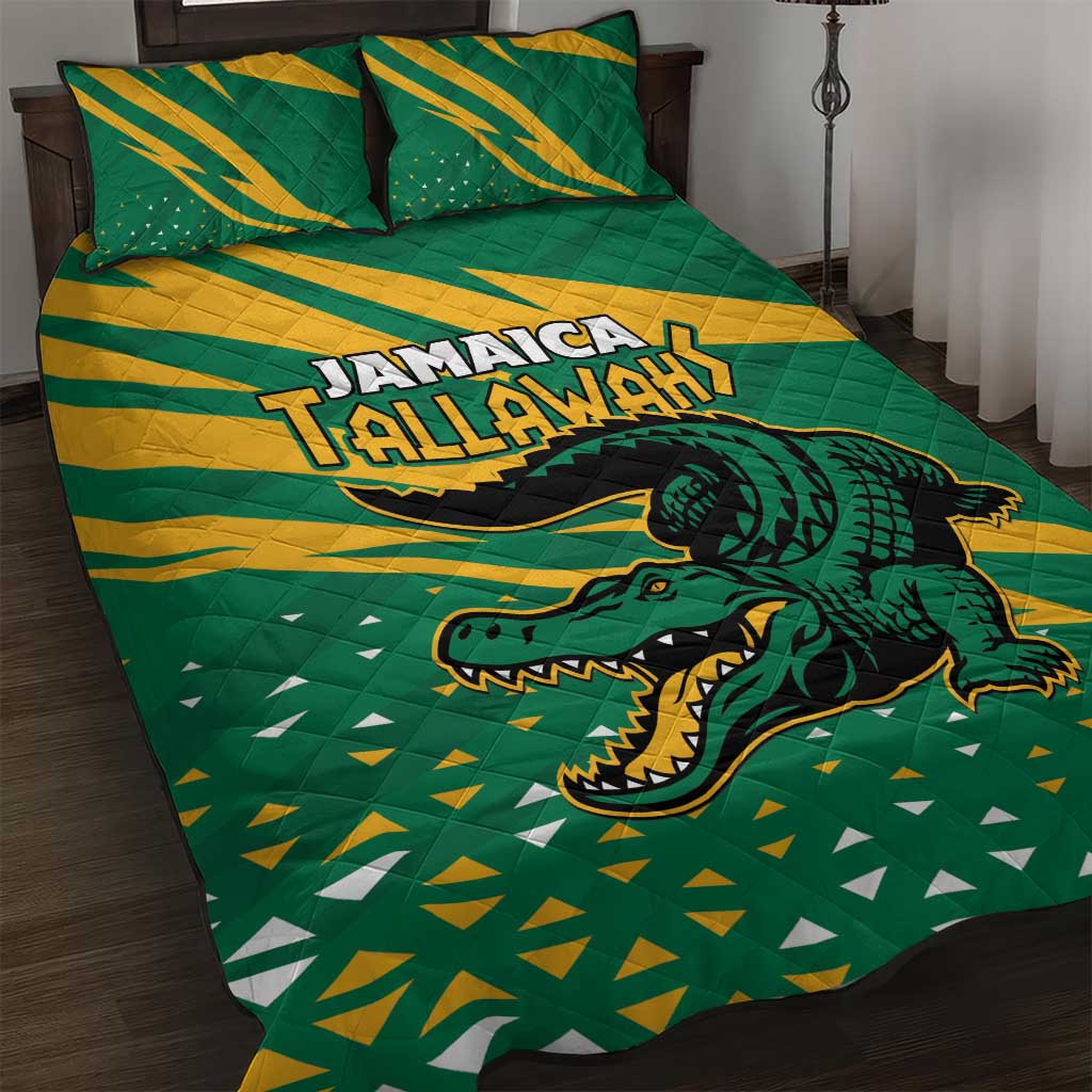 Jamaica Cricket Tallawahs Quilt Bed Set Fi Wi Tallawahs Champions - Wonder Print Shop